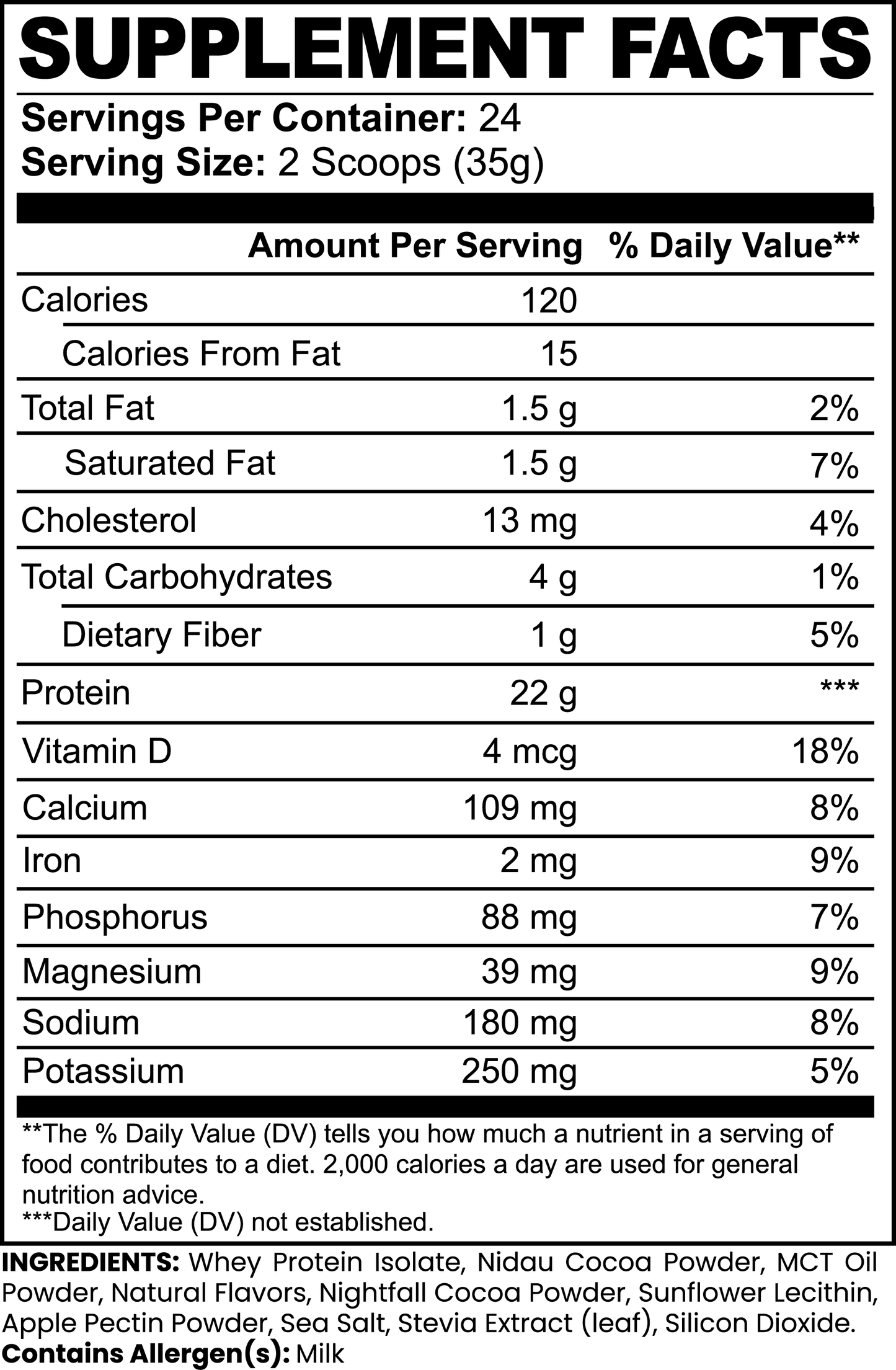 100% Whey Protein Isolate